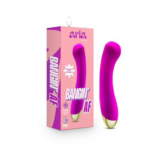 BLUSH - ARIA BANGIN' AF RECHARGEABLE SILICONE G-SPOT VIBRATOR PURPLE
