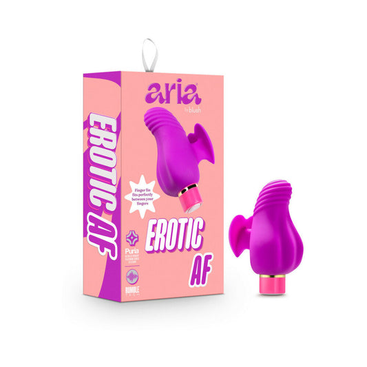 BLUSH - ARIA EROTIC AF RECHARGEABLE SILICONE MINI VIBRATOR PLUM