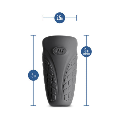 BLUSH - M ELITE PLATINUM GRIPT SILICONE STROKER BLACK