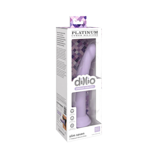 PIPEDREAM - DILLIO COLLECTION SLIM SEVEN 7 IN. SILICONE DILDO