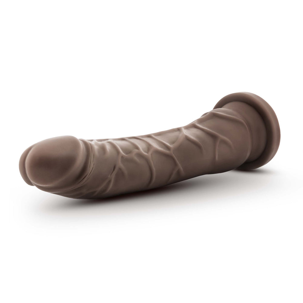 BLUSH - DR. SKIN PLUS REALISTIC 9 IN. TRIPLE DENSITY POSABLE DILDO BROWN