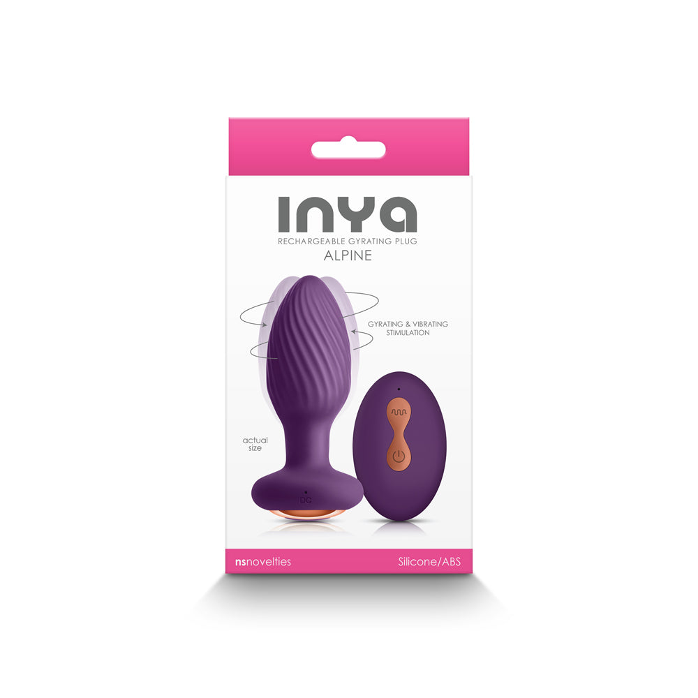 NS NOVELTIES - INYA ALPINE RECHARGEABLE GYRATING PLUG