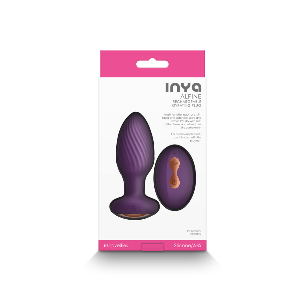 NS NOVELTIES - INYA ALPINE RECHARGEABLE GYRATING PLUG