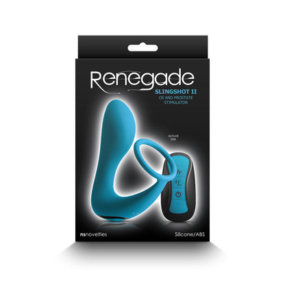 NS NOVELTIES - RENEGADE SLINGSHOT II COCK RING & PROSTATE STIMULATOR TEAL