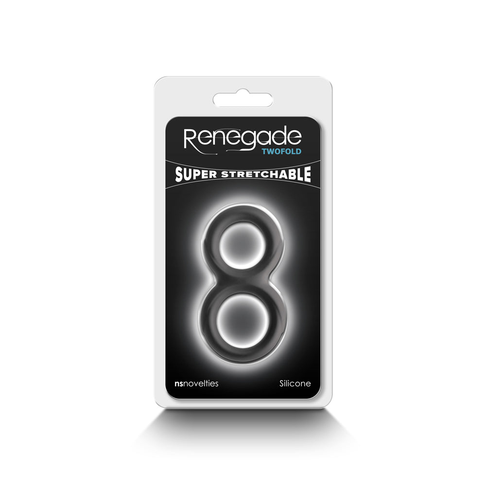 NS NOVELTIES - RENEGADE TWOFOLD DUAL COCK RING