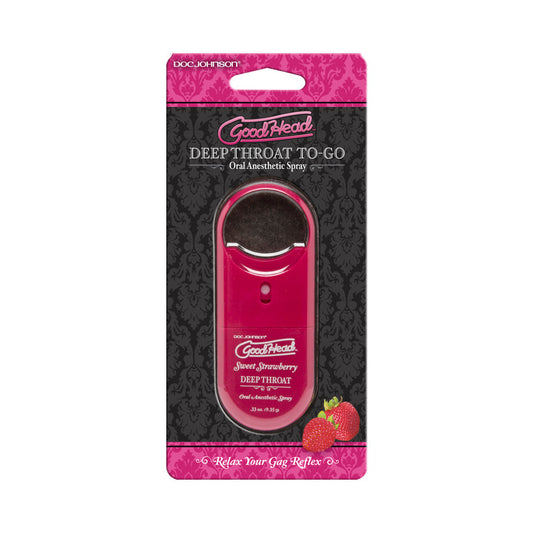 DOC JOHNSON - GOODHEAD JUICY HEAD DRY MOUTH SPRAY TO-GO STRAWBERRY 0.30 OZ.