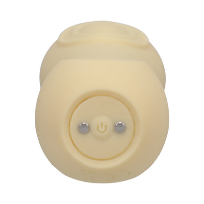 DOC JOHNSON - RITUAL SOL RECHARGEABLE SILICONE PULSATING VIBRATOR YELLOW