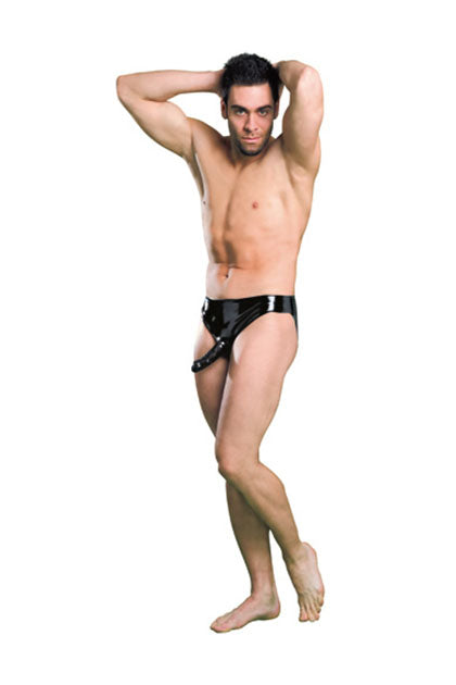 FANTASY RUBBER - SLIP CON PENE NEGRO