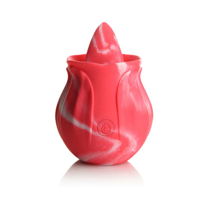 CURVE NOVELTIES - CURVE TOYS GOSSIP CUM INTO BLOOM ROSA RECARREGÁVEL EM SILICONE COM EFEITO DE LAMBEDELA E ROTAÇÃO