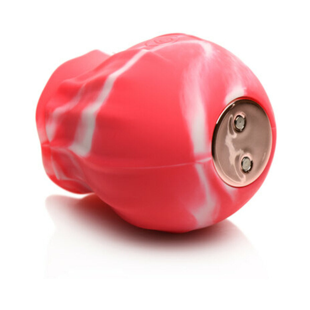 CURVE NOVELTIES - CURVE TOYS GOSSIP CUM INTO BLOOM ROSA RECARREGÁVEL EM SILICONE COM EFEITO DE LAMBEDELA E ROTAÇÃO