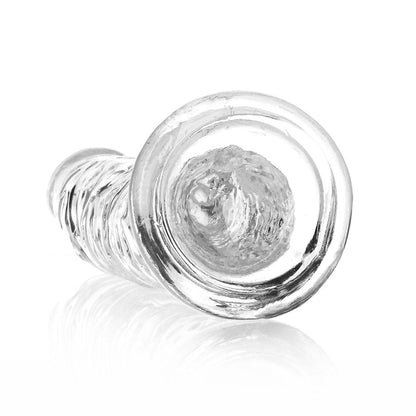 SHOTS - REALROCK CRYSTAL CLEAR SLIM 9 IN. DILDO TRANSPARENTE