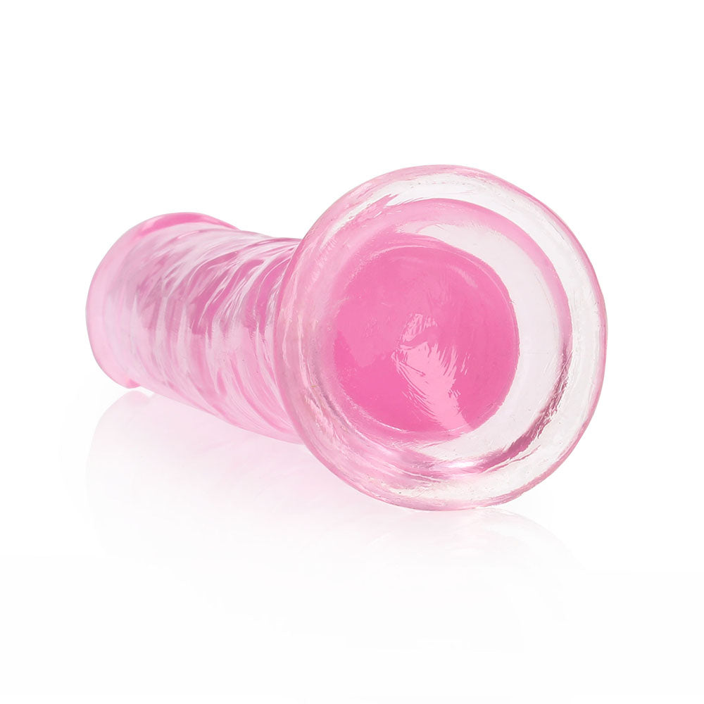 SHOTS - REALROCK CRYSTAL STRAIGHT 7 IN. DILDO WITHOUT BALLS