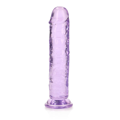 SHOTS - REALROCK CRYSTAL STRAIGHT 7 IN. DILDO WITHOUT BALLS