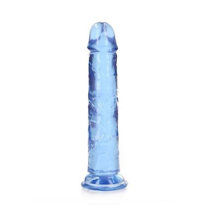 SHOTS - REALROCK CRYSTAL STRAIGHT 7 IN. DILDO WITHOUT BALLS