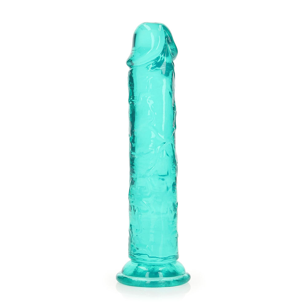 SHOTS - REALROCK CRYSTAL STRAIGHT 7 IN. DILDO WITHOUT BALLS