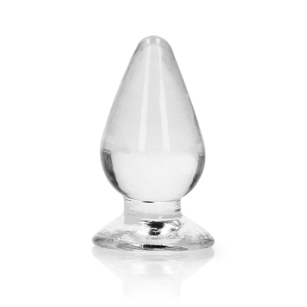 SHOTS - REALROCK CRYSTAL CLEAR 3.5 IN. ANAL PLUG CLEAR