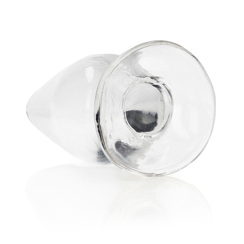 SHOTS - REALROCK CRYSTAL CLEAR 3.5 IN. ANAL PLUG CLEAR
