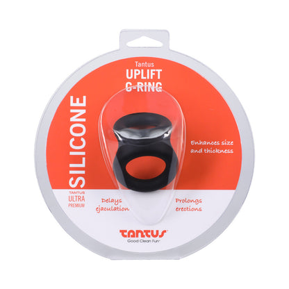 TANTUS - UPLIFT C-RING COCK AND BALL SLING ONYX