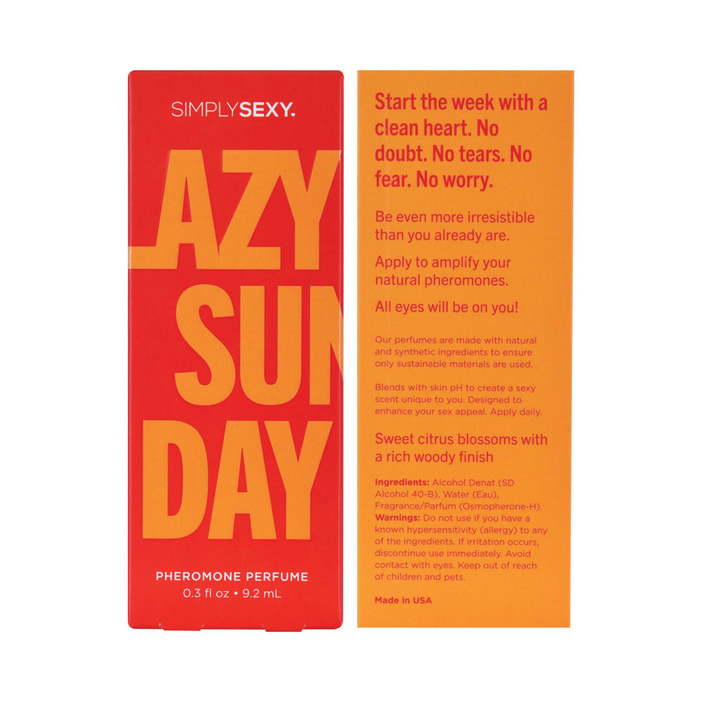 CLASSIC BRANDS - SIMPLY SEXY LAZY SUNDAY PHEROMONE-INFUSED PERFUME 0.3 OZ.