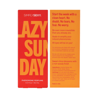 CLASSIC BRANDS - SIMPLY SEXY LAZY SUNDAY PHEROMONE-INFUSED PERFUME 0.3 OZ.