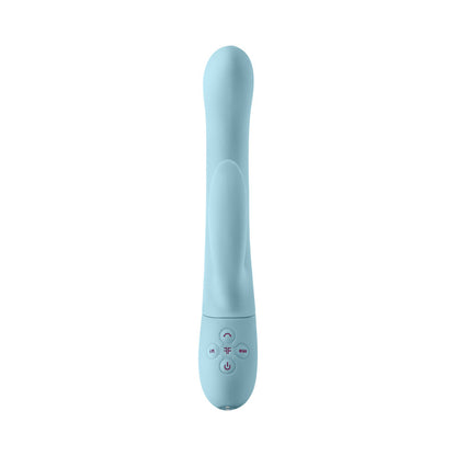 FEMMEFUNN - RECHARGEABLE SILICONE SWAYING MOTION DUAL STIMULATION VIBRATOR LIGHT BLUE