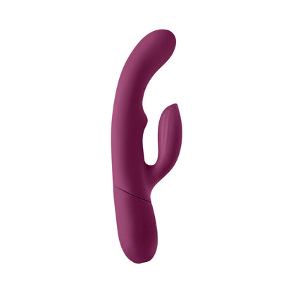 FEMMEFUNN - BALAI RECHARGEABLE SILICONE SWAYING MOTION DUAL STIMULATION VIBRATOR DARK FUCHSIA