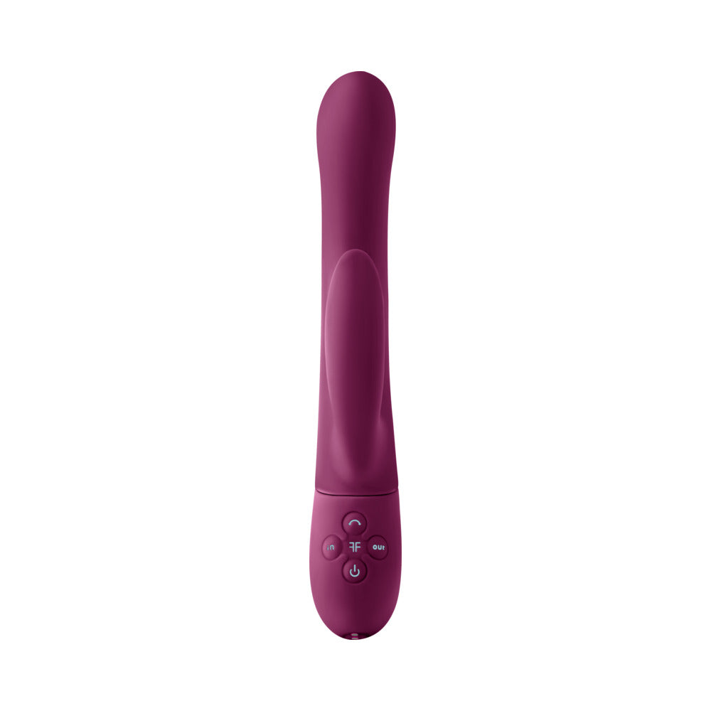 FEMMEFUNN - BALAI RECHARGEABLE SILICONE SWAYING MOTION DUAL STIMULATION VIBRATOR DARK FUCHSIA