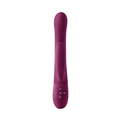 FEMMEFUNN - BALAI RECHARGEABLE SILICONE SWAYING MOTION DUAL STIMULATION VIBRATOR DARK FUCHSIA