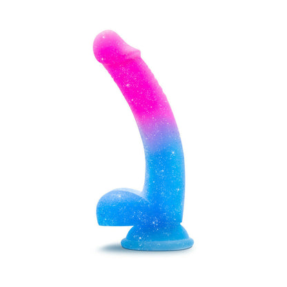 BLUSH - AVANT CHASING SUNSETS 7.75 IN. SILICONE DILDO WITH BALLS MERMAID