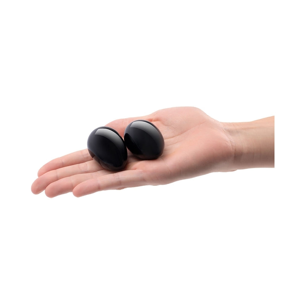 LE WAND - OVOS YONI DE CRISTAL OBSIDIANA PRETA