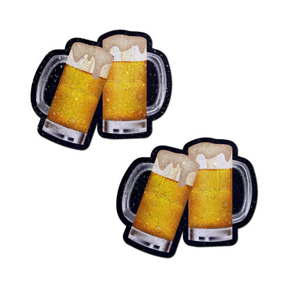 PASTEASE - CLINKING BEER MUG NIPPLE PASTIES