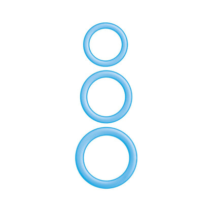 NASSTOYS - ENHANCER BLUE GLOW RINGS SET OF 3