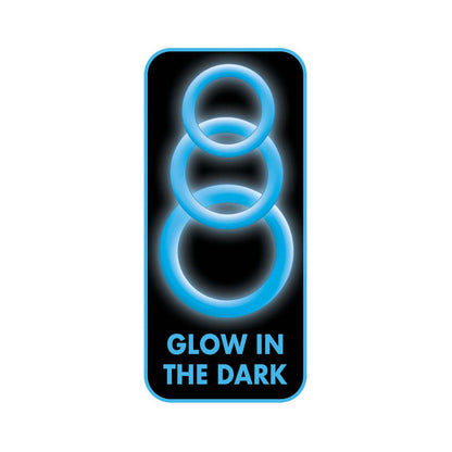 NASSTOYS - ENHANCER BLUE GLOW RINGS SET OF 3