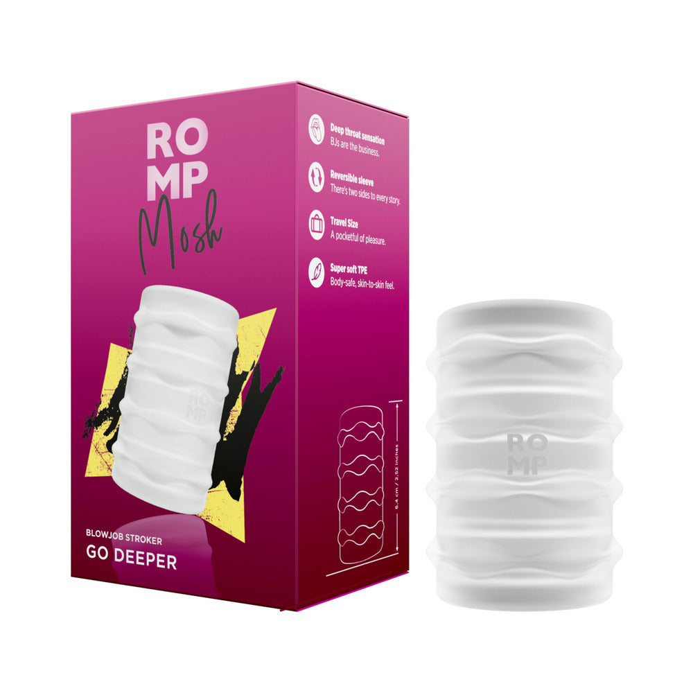 ROMP - MOSH COMPACT REVERSIBLE MANUAL STROKER CLEAR