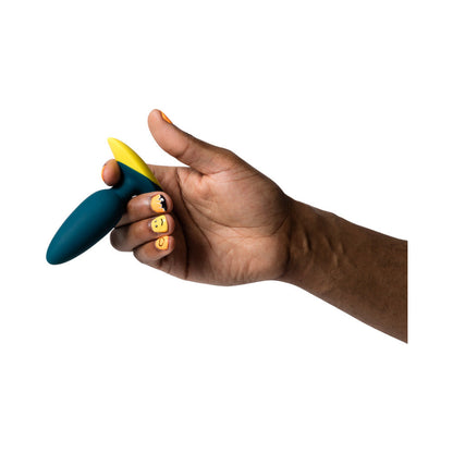 ROMP - RECHARGEABLE SILICONE VIBRATING ANAL PLUG BASS DARK GREEN