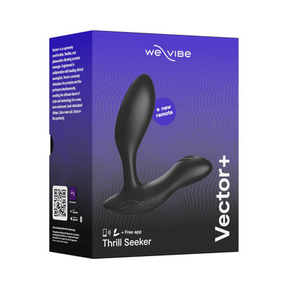 WE-VIBE - VECTOR+ DUAL STIMULATION PROSTATE MASSAGER CHARCOAL BLACK