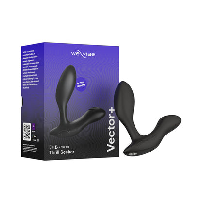 WE-VIBE - VECTOR+ DUAL STIMULATION PROSTATE MASSAGER CHARCOAL BLACK
