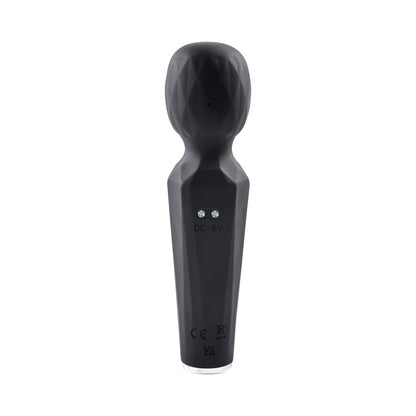 EVOLVED - VIBRADOR DE SUCÇÃO RAINBOW COM LUZ, RECARREGÁVEL, COM FUNÇÃO DUPLA E VENTOSA EM SILICONE, PRETO
