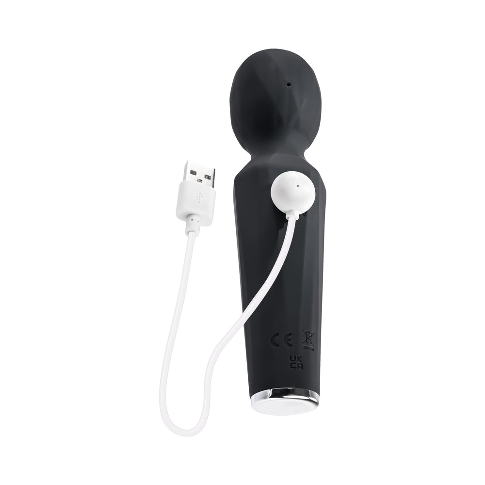 EVOLVED - VIBRADOR DE SUCÇÃO RAINBOW COM LUZ, RECARREGÁVEL, COM FUNÇÃO DUPLA E VENTOSA EM SILICONE, PRETO
