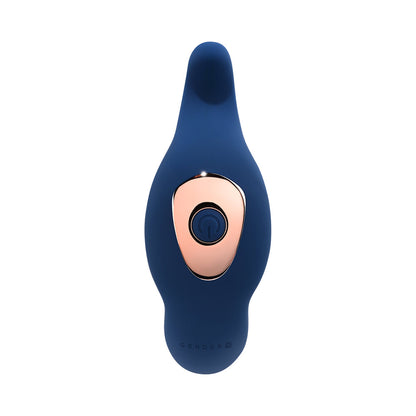 GENDER X - TRUE BLUE RECHARGEABLE THRUSTING SILICONE VIBRATOR BLUE