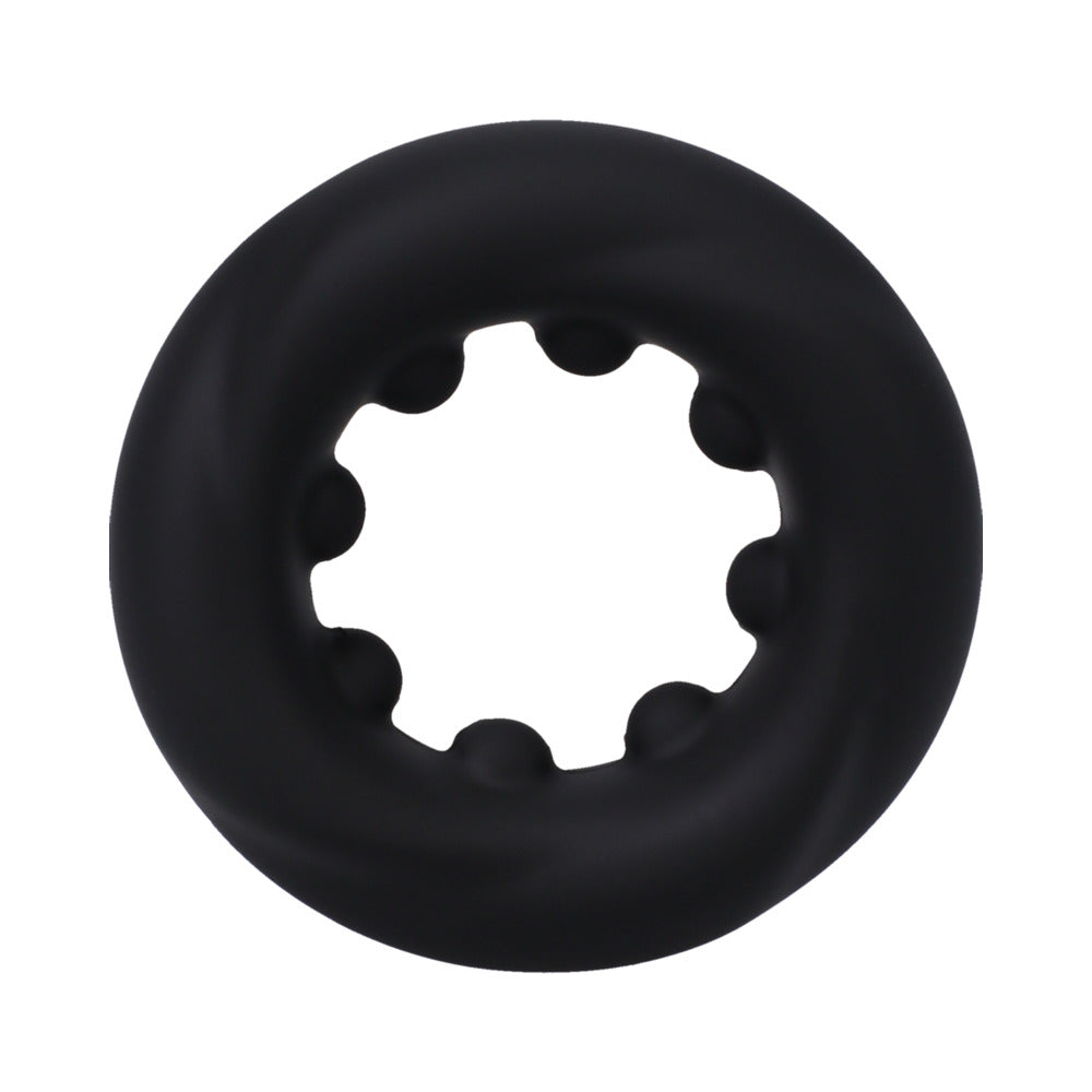 ROCK SOLID - THE TWIST SILICONE C-RING BLACK