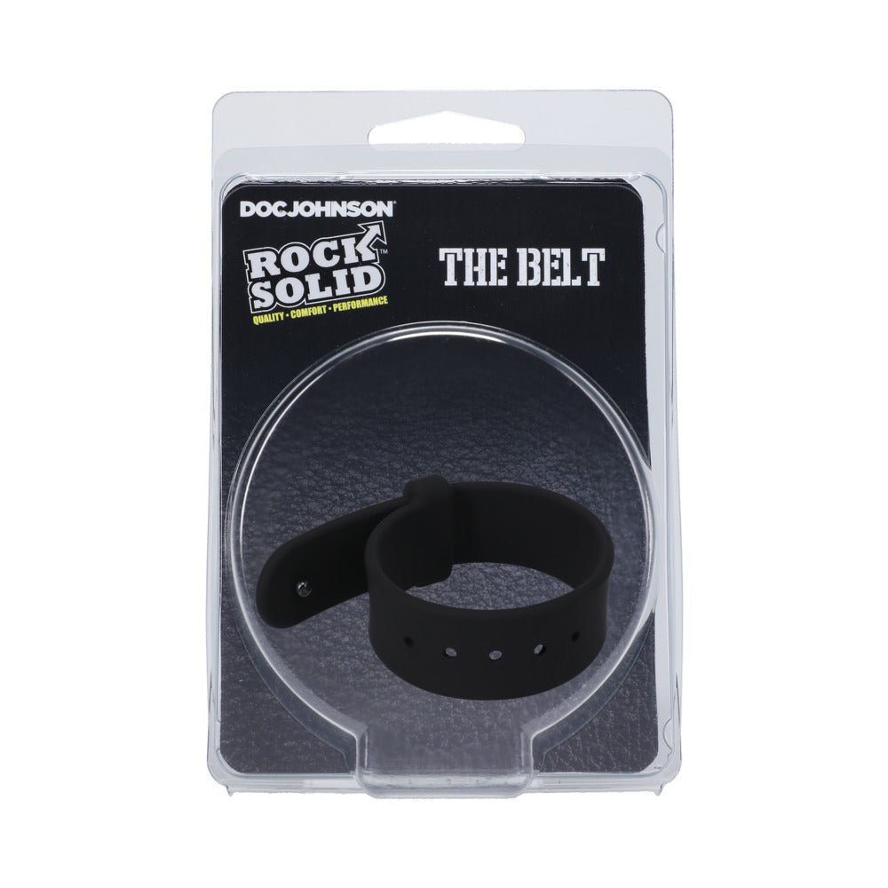 ROCK SOLID - THE BELT (ADJUSTABLE) SILICONE C-RING BLACK