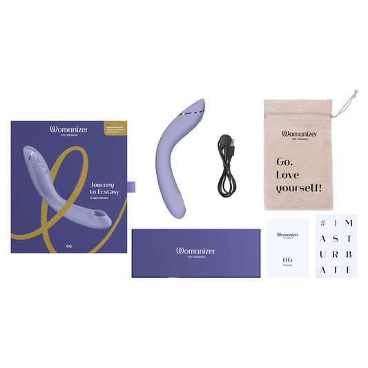 WOMANIZER - OG ESTIMULADOR DE PONTO G RECARREGÁVEL PLEASURE AIR LILÁS
