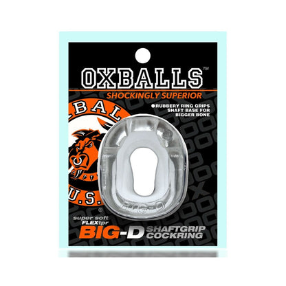 OXBALLS - BIG-D SHAFT GRIP COCK RING CLEAR