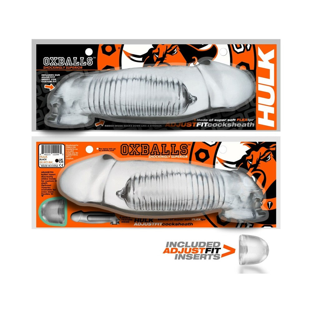 OXBALLS - HULK GIGANTIC COCK SHEATH CLEAR