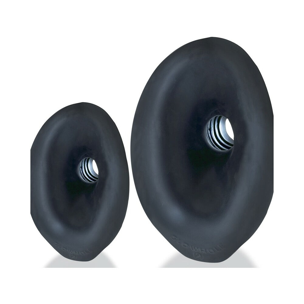 OXBALLS - MORPHHOLE-2 GAPER PLUG LARGE BLACK ICE