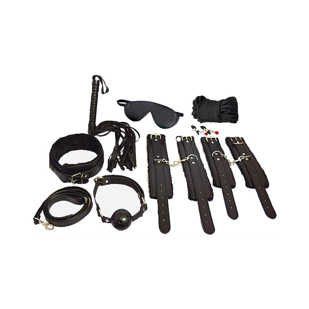 PLE'SUR - 12 PIECE EVERYTHING BONDAGE KIT