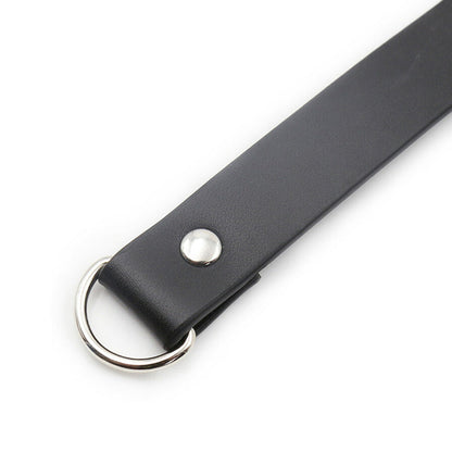 PLE'SUR - PVC COLLAR WITH HEART LOCK & KEY BLACK BAG PACKAGING