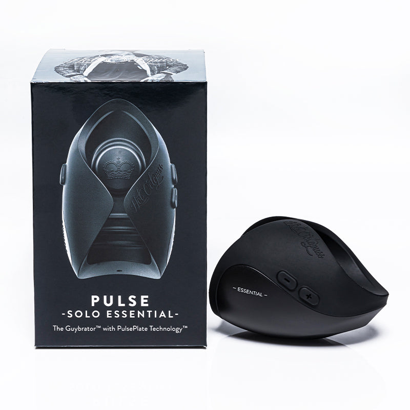 HOT OCTOPUSS - PULSE SOLO ESSENTIAL RECHARGEABLE VIBRATING STROKER BLACK