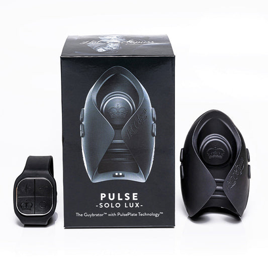 HOT OCTOPUSS - PULSE SOLO LUX RECHARGEABLE REMOTE-CONTROLLED VIBRATING STROKER BLACK